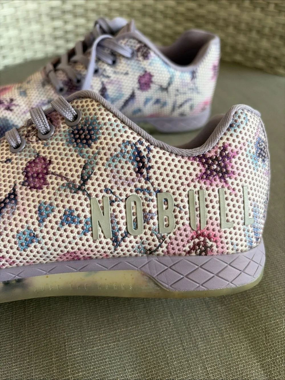 NOBULL Women's Watercolor Floral Trainers size 10